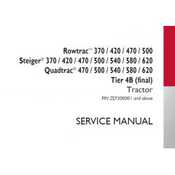 CASE IH - CASE Rowtrac 370 / 420 / 470 / 500 Steiger 370 / 420 / 470 / 500 / 540 / 580 / 620 Quadtrac 470 / 500 / 540 / 580 / 620
