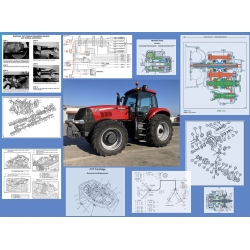 CASE Magnum 250 - 280 - 310 - 340 - 380 + MAGNUM 310 - 340 - 380 Rowtrac CVT - instrukcje napraw - DTR - schematy - CASE IH