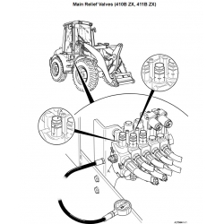 JCB Ładowarka kołowa 407B ZX, 408B ZX, 409B Z, 410B ZX, 411B ZX instrukcje napraw + schematy + DTR