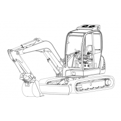 JCB Minikoparka 8056 - instrukcje napraw + schematy + DTR