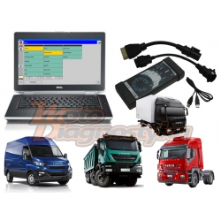 Tester IVECO DIAGNOSTIC KIT ( ECI ) - Eltrac + Iveco E.A.SY.  (Full Programming) + komputer laptop Dell