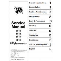 JCB instrukcje napraw + schematy + DTR - 8013 8015 8017 8018