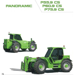 Merlo Panoramic P55.9 CS – P60.9 CS - P75.9 CS Service Manual, Mechanic Manual, Hydraulic & Electrical Diagram DE [PDF]