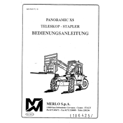 Merlo Panoramic XS Driver Train, Hydraulic & Electrical Manual DE [PDF]