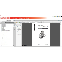 RAYMOND FORKLIFT TECHNICAL PUBLICATION LIBRARY - instrukcje serwisowe, schematy, katalogi części