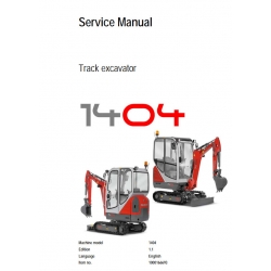 Instrukcje napraw + Schematy instalacji + DTR - Neuson Excavator - 1404