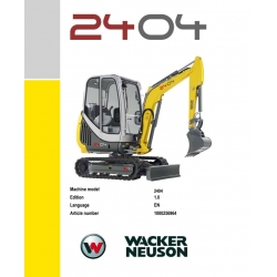 Instrukcje napraw + Schematy instalacji + DTR - Neuson Excavator - 2404