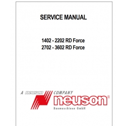 Instrukcje napraw + Schematy instalacji + DTR - Neuson Excavator - 1402 - 1502 - 1902 - 2202 - 2702 - 2902 - 3402 - 3602 + RD Force