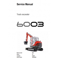 Instrukcje napraw + Schematy instalacji + DTR - Neuson Excavator - 6003
